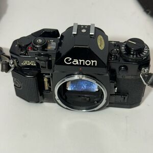 Vintage Canon A-1 Black 35 mm SLR with Strap/ Body Only